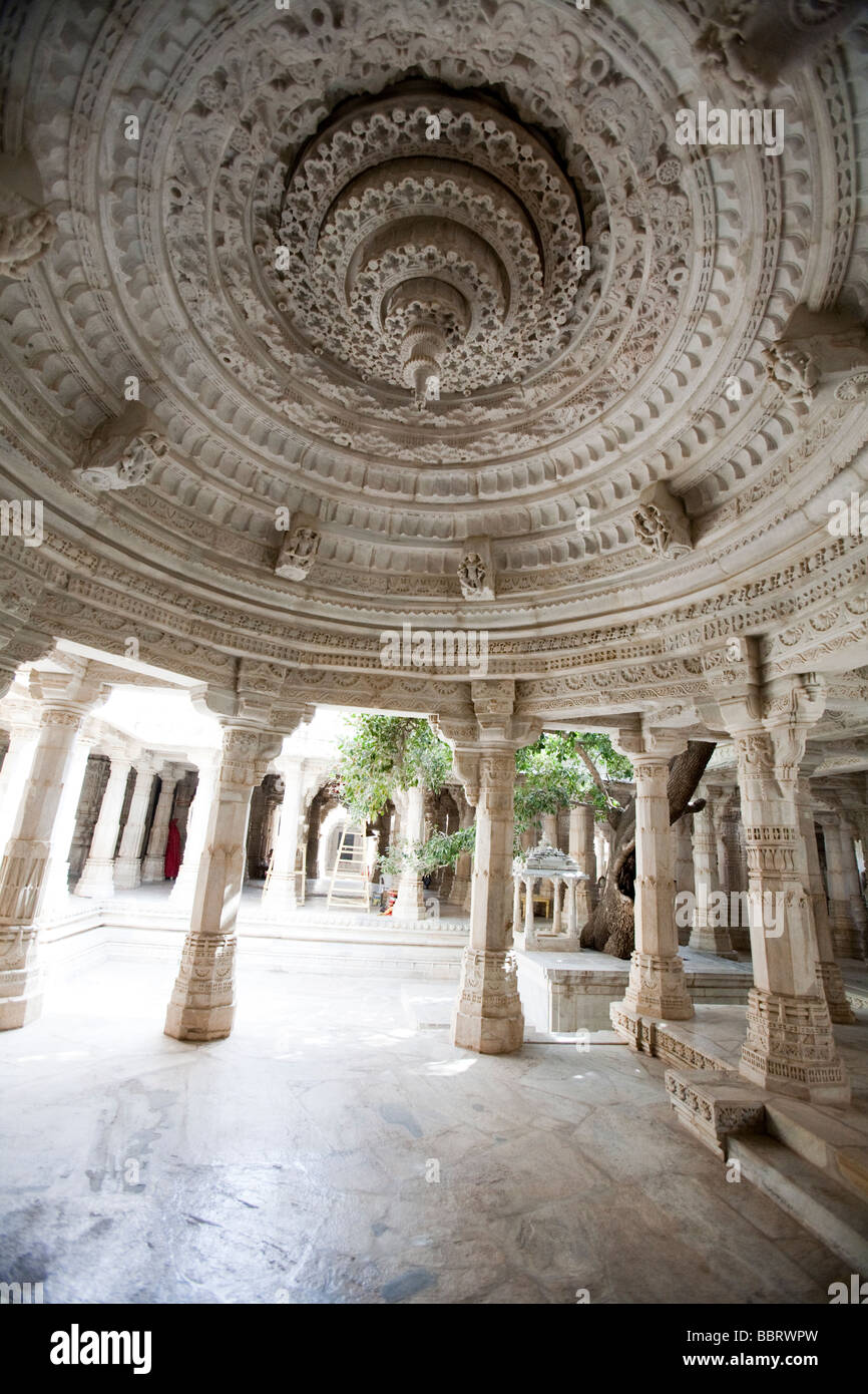 In einem Jain-Tempel In Jaisalmer, Rajasthan Indien Stockfoto
