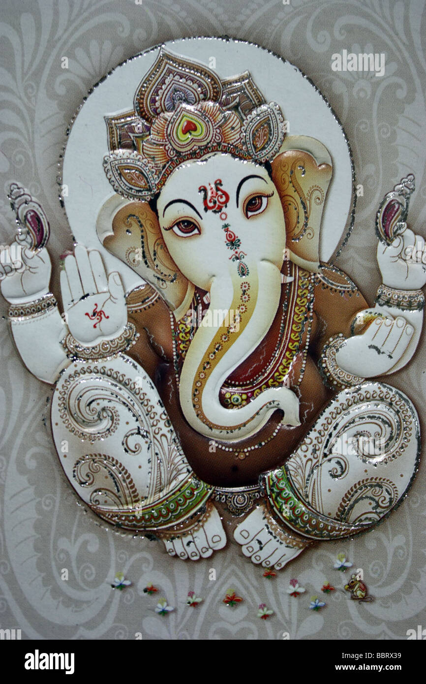 Ganapathi Gott Hindu Mythologie Ganesha Stockfoto