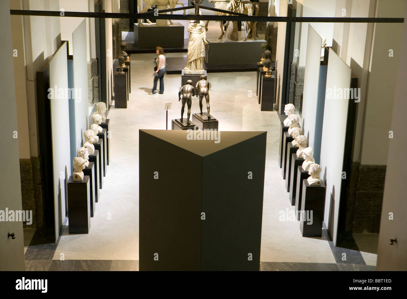 Italien, Neapel, Museum, Geschichte Skulptur, antike, archäologische, Roman, Archäologie klassischen Galerie Schüler Sport Denkmal Stockfoto