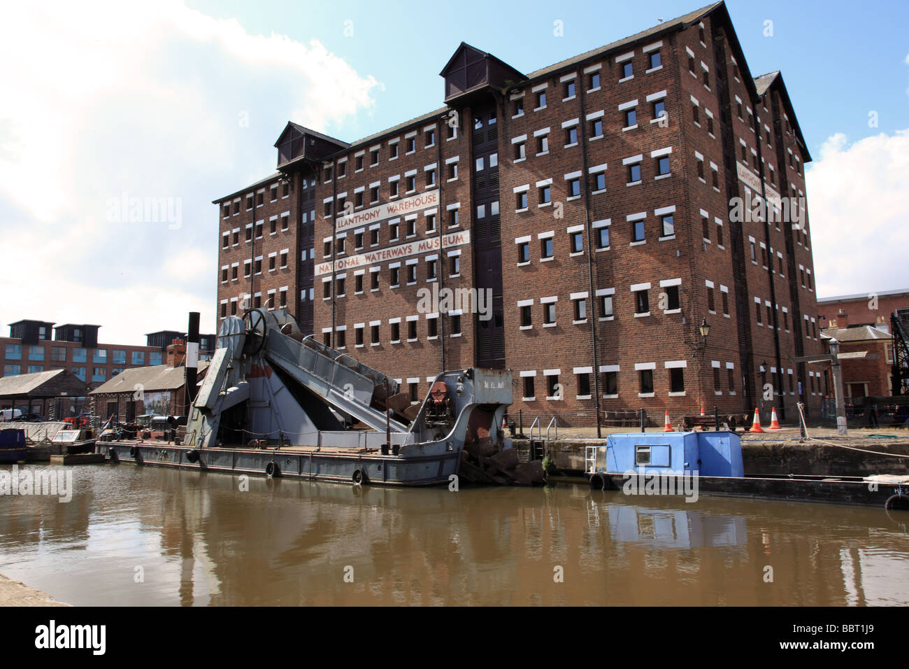 National Waterways Museum und Llanthony Warehouse, Gloucester Quays, Gloucestershire, England, Großbritannien Stockfoto