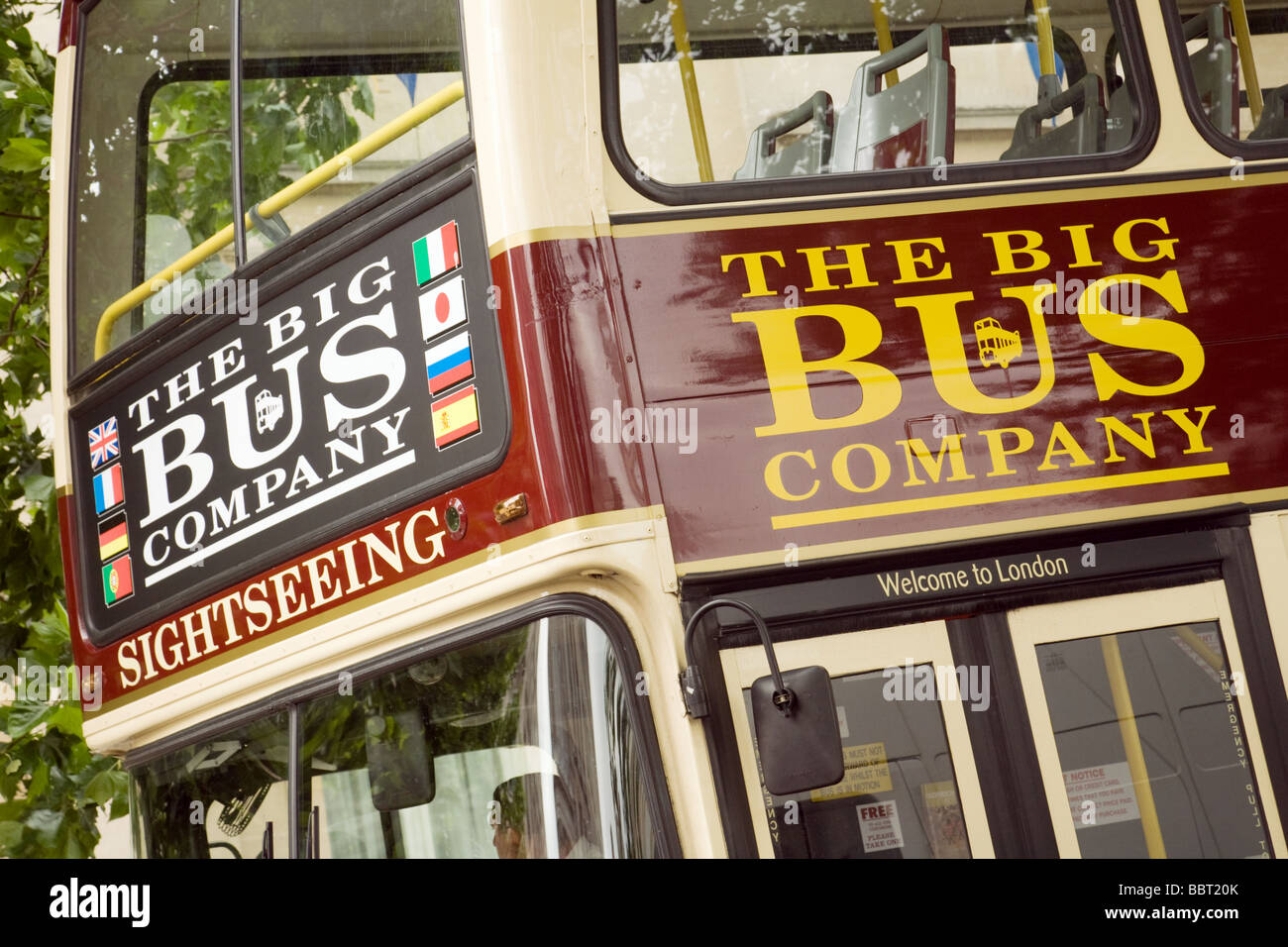 Die Big Bus Company Touristenbusse, London, UK Stockfoto