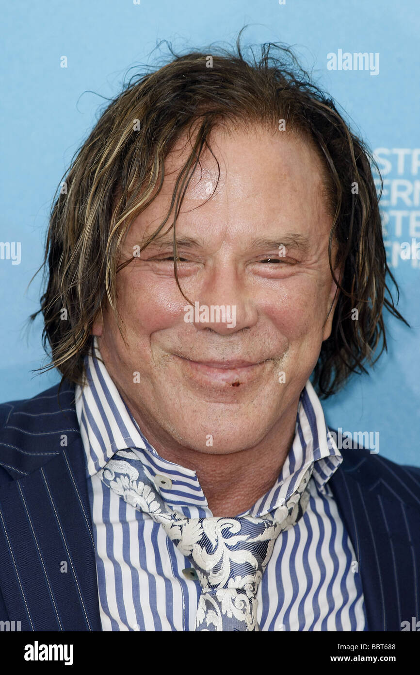MICKEY ROURKE RINGER PHOTOCALL. 65. VENICE FILM FESTIVAL LIDO Venedig Italien 5. September 2008 Stockfoto