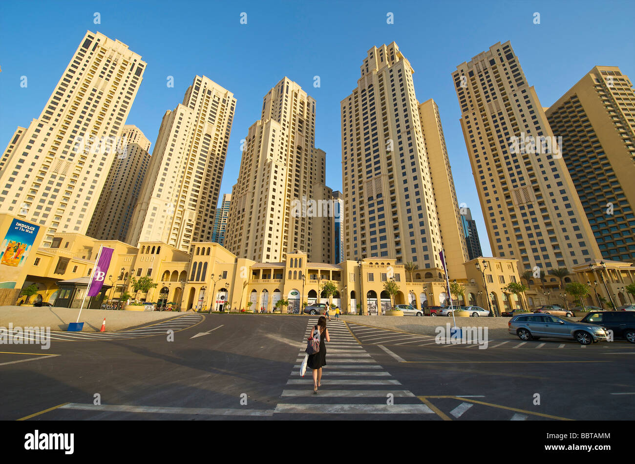 Dubai Dubai Marina Stockfoto