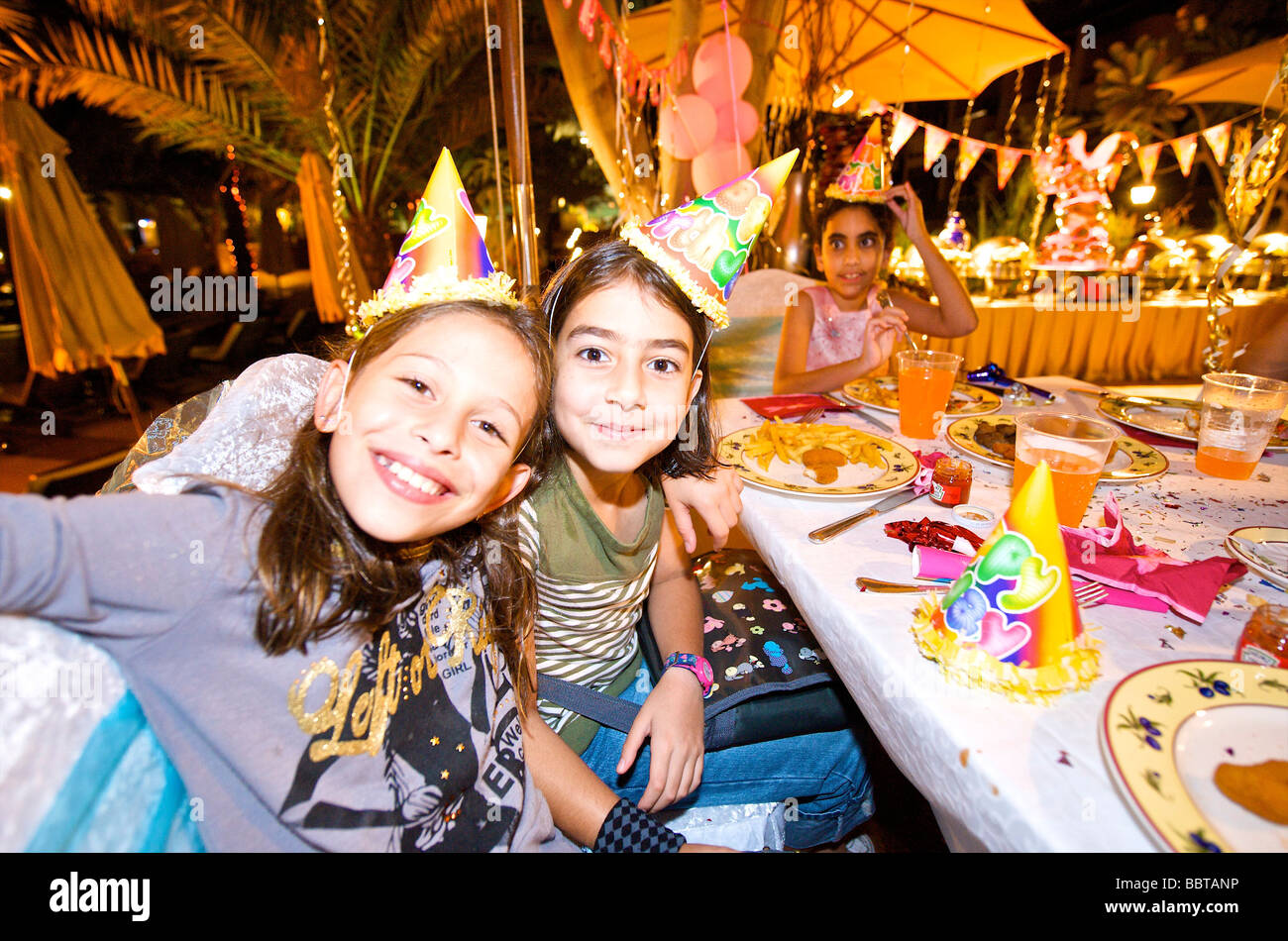 Dubai-Kindergeburtstag im Habtoor Grand Stockfoto