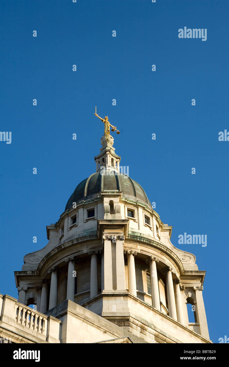 Der alte Bailey zentralen Strafgerichtshof in London England Stockfoto