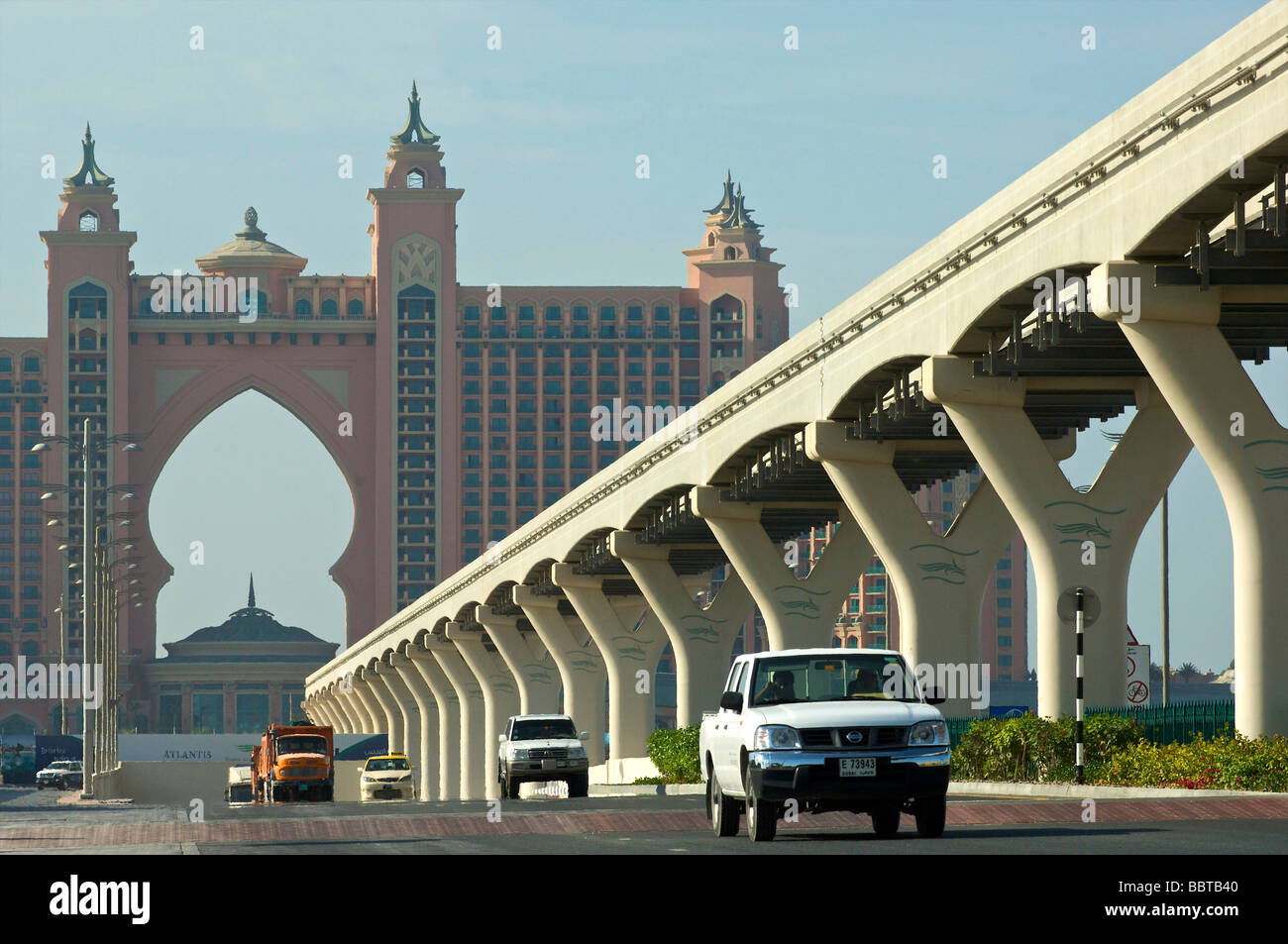Dubai Palm Jumeirah Atlantis hotel Stockfoto