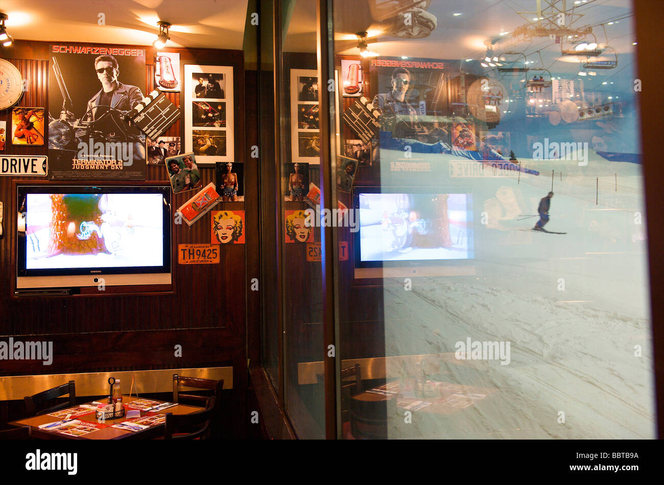 Dubai Mall of Emirates Ski dubai Stockfoto