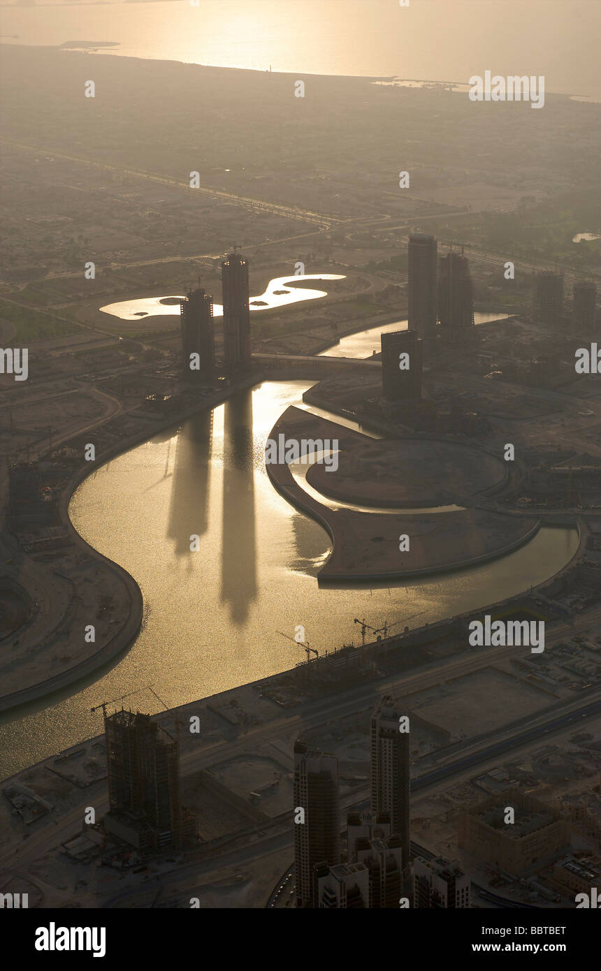 Dubai künstliche Seen Stockfoto