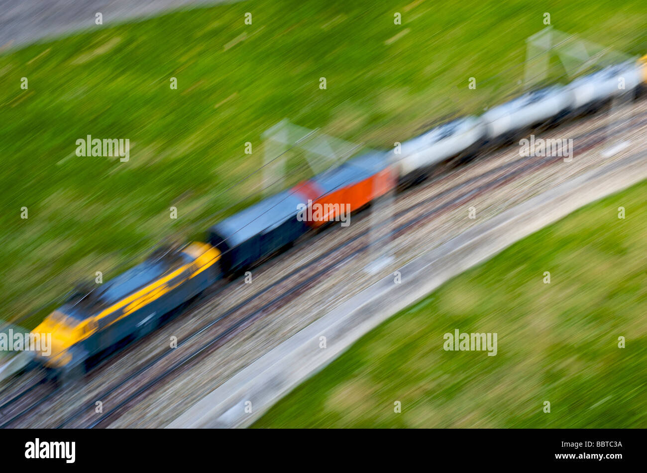 Niederländischen Eisenbahnen als replizierten in Madurodam Stockfoto