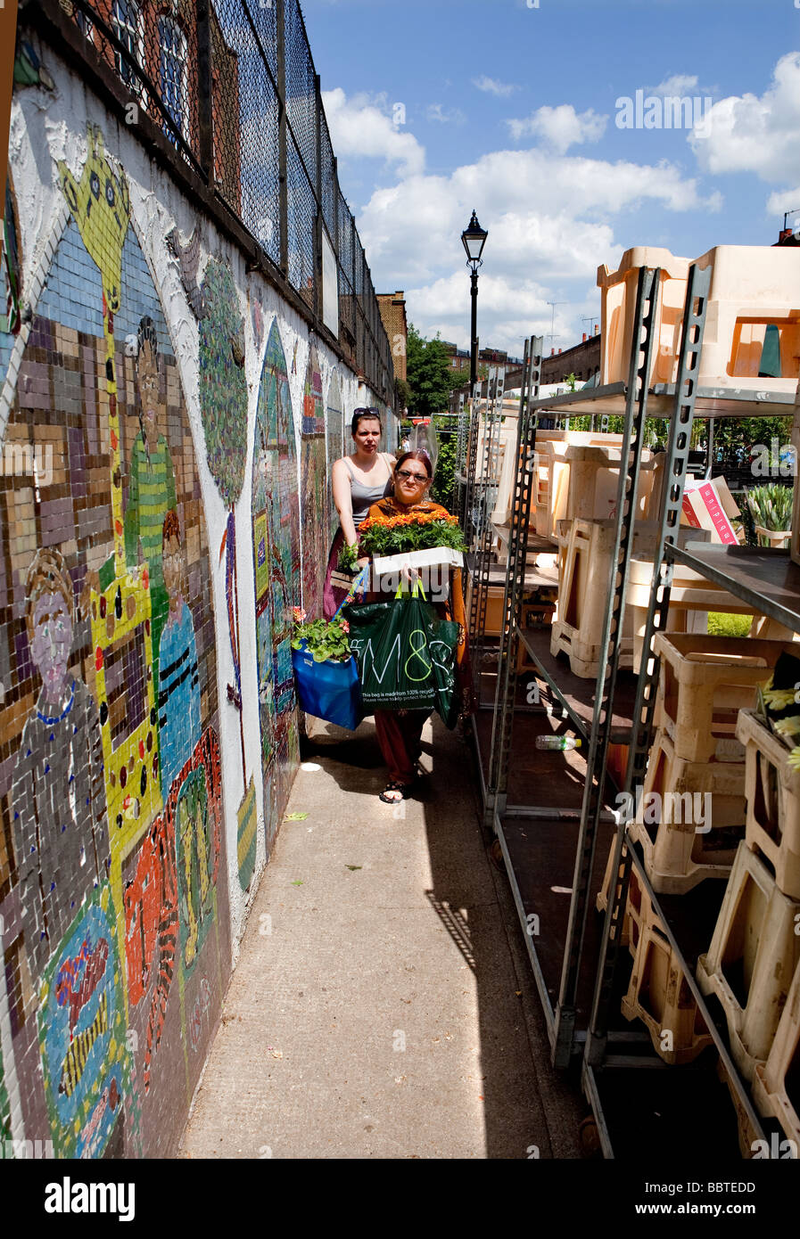 Columbia Road Flower Market, London Stockfoto