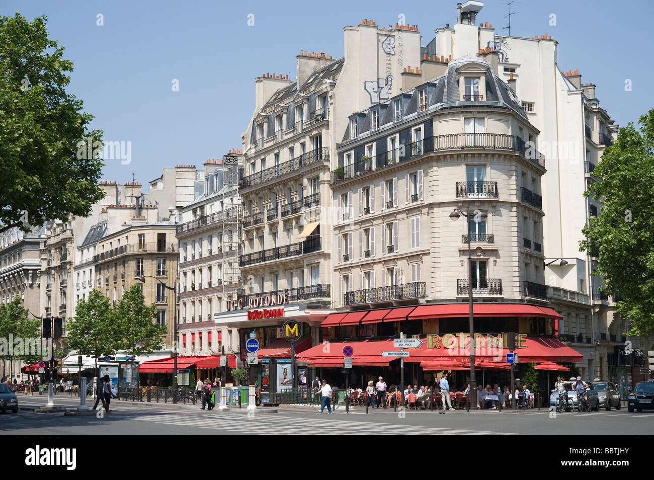 Paris-Boulevard Montparnasse Stockfoto