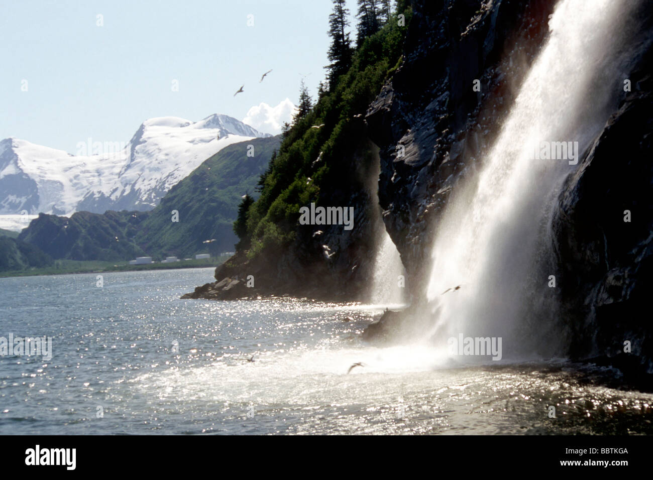 Gletscher, Prince William Sound, Alaska, USA Stockfoto