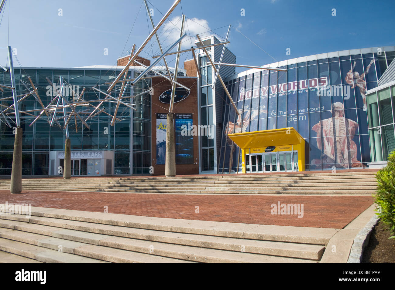 Eingang zu Maryland Science Center in Baltimore Inner Harbor Stockfoto Eingang zu Maryland Science Center in Baltimore Inner Harbor Stockfoto