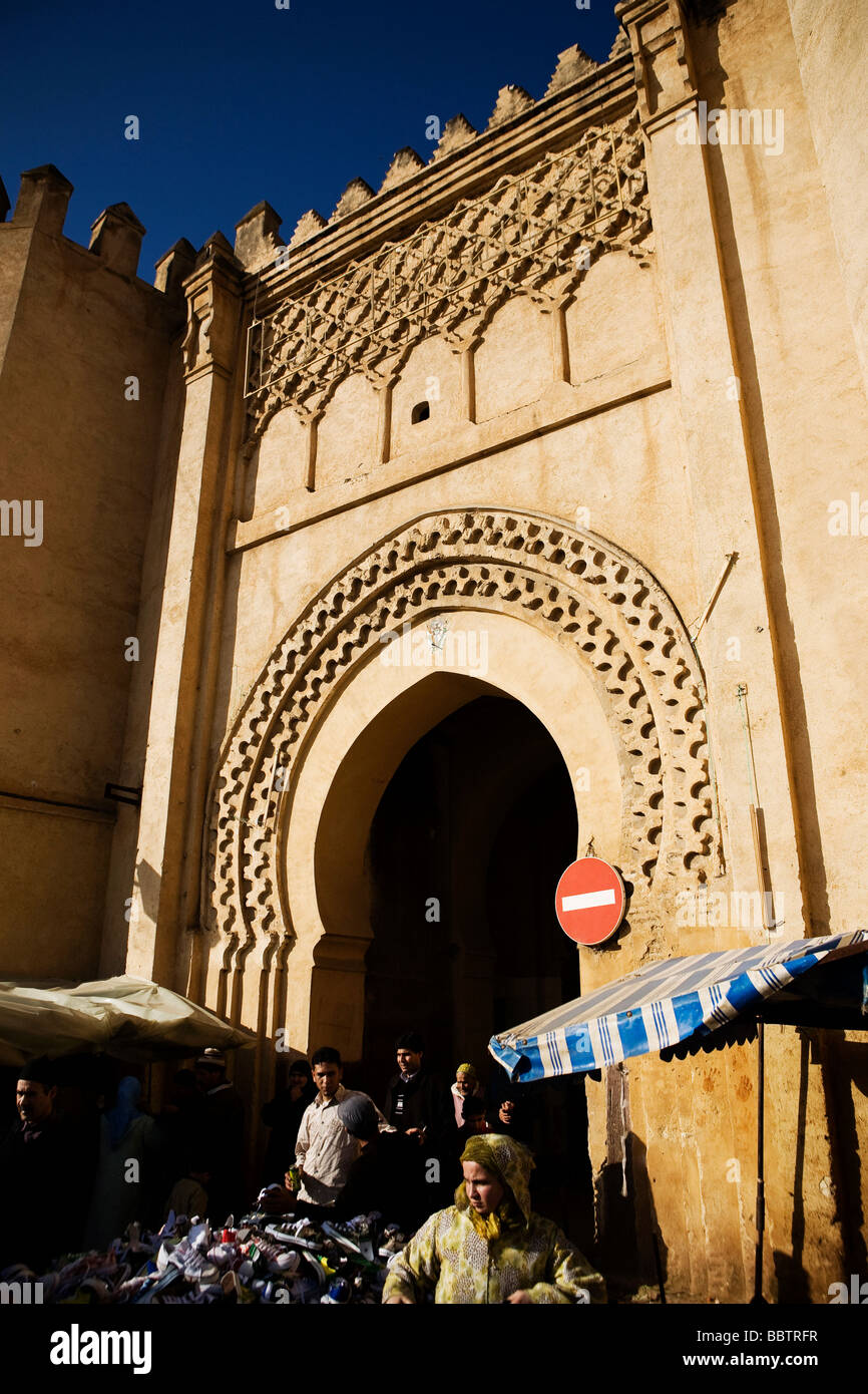Bab el-Mahrouk, Fez, Marokko, Nordafrika Stockfoto