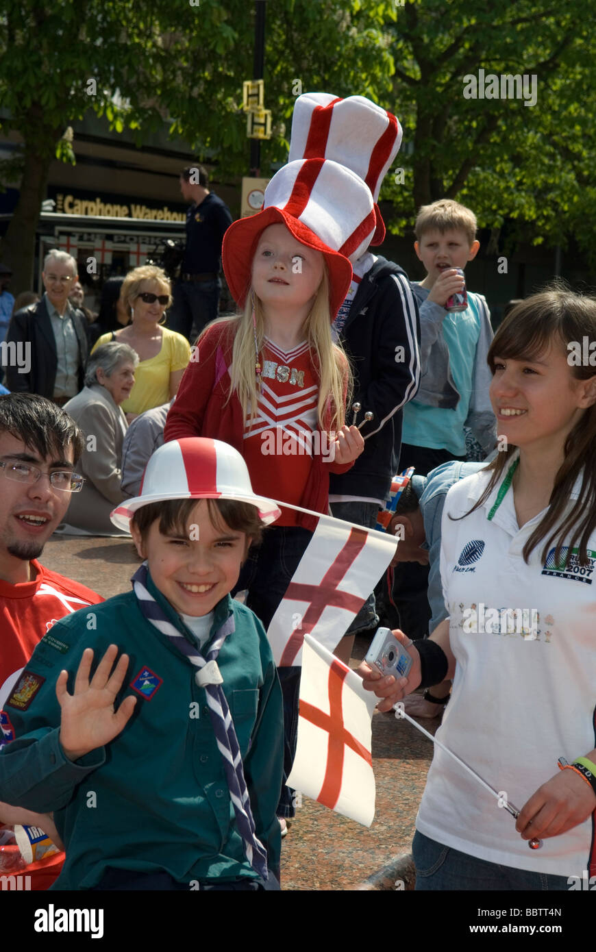 Zuschauer bei den St. Georges Day Feierlichkeiten Stockfoto