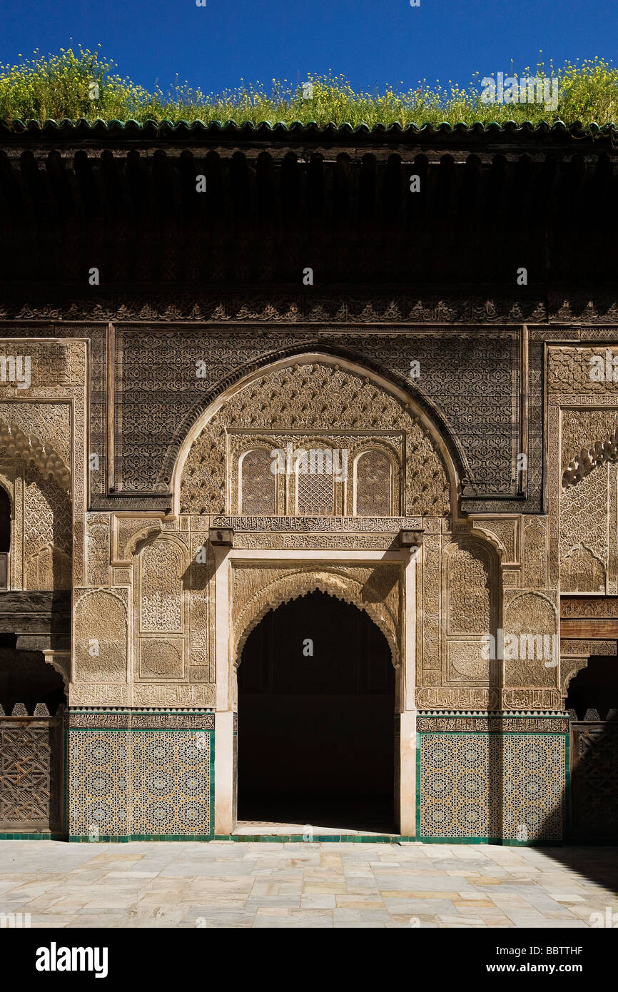 Medersa Bou Inania, Fez, Marokko, Nordafrika Stockfoto