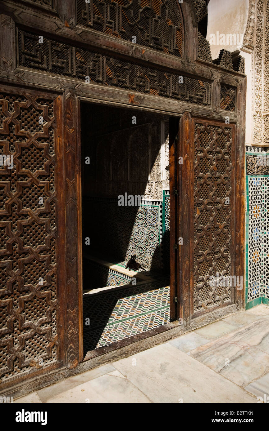Medersa Bou Inania, Fez, Marokko, Nordafrika Stockfoto