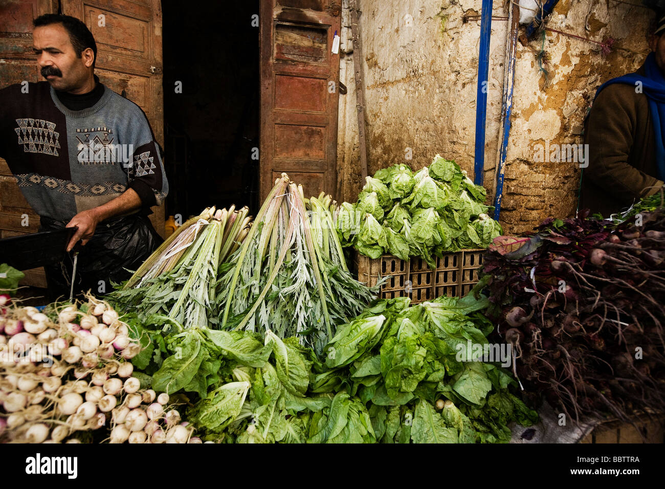 Markt-Stall, Fez, Marokko, Nordafrika Stockfoto