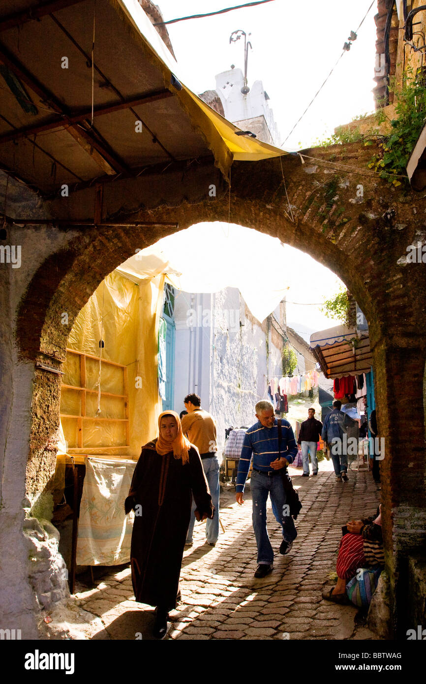 Chefchaouen Medina, Marokko, Nordafrika Stockfoto