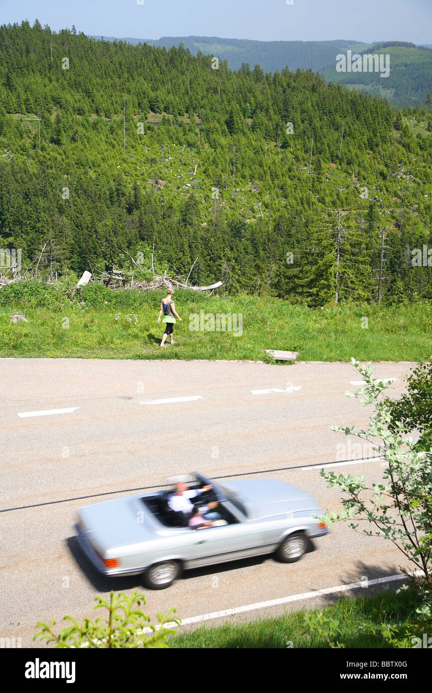 Deutschland, Baden-Wurttemberg, Baden-Württemberg, Baden-Württemberg, Schwarzwald, fahren in der Natur Stockfoto