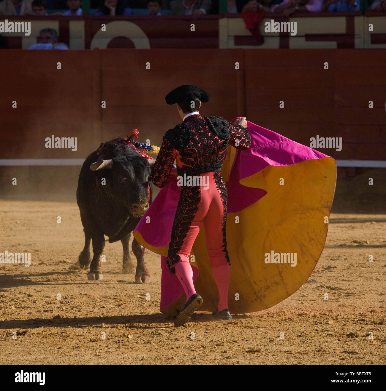Corrida Rejones Jerez De La Frontera Andalusien Stockfoto