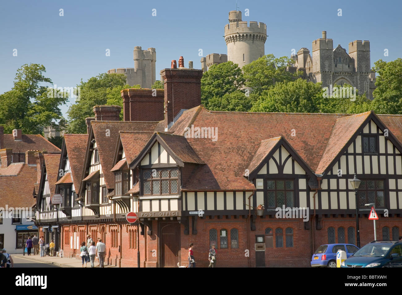 Arundel Stadt und Burg in West Sussex England Stockfotografie - Alamy