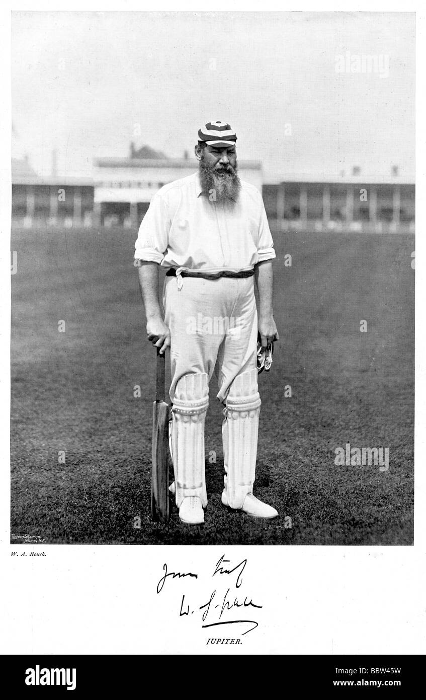 WG Grace 1899 Foto von dem legendären England und Gloucestershire Cricketer und Kapitän der alles, was, die er befragt Stockfoto