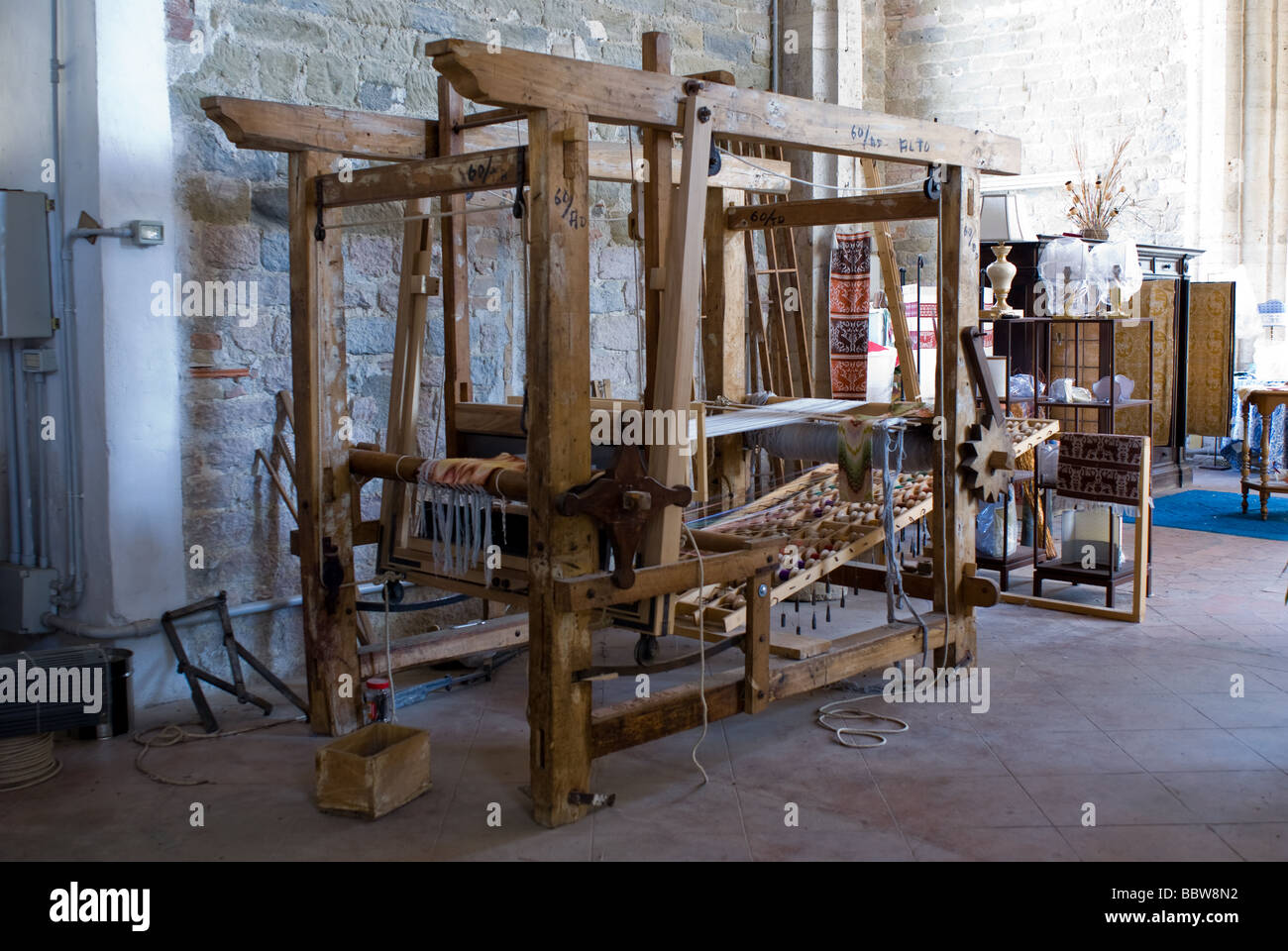 Ein alter Webstuhl Perugia Italien Stockfoto