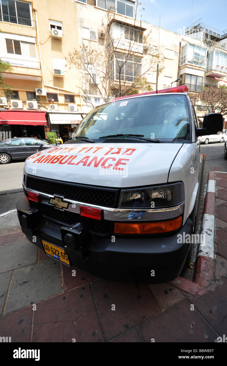 Magen David Adom Krankenwagen Stockfoto