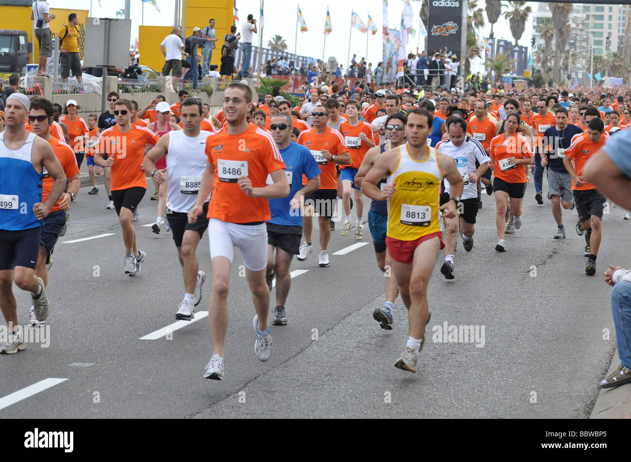 Israel Tel Aviv Marathon 24. April 2009 Stockfoto