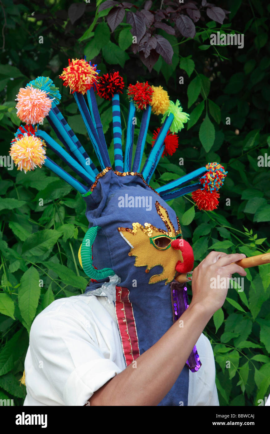 Deutschland Berlin Karneval der Kulturen maskierte Mann Stockfoto