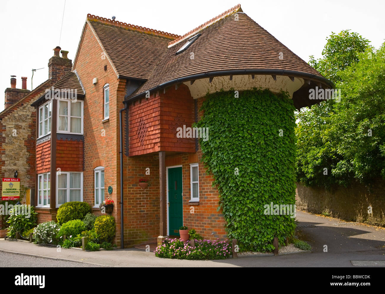 Schrulligen englischen Stadt Haus in Storrington West Sussex, UK Stockfoto