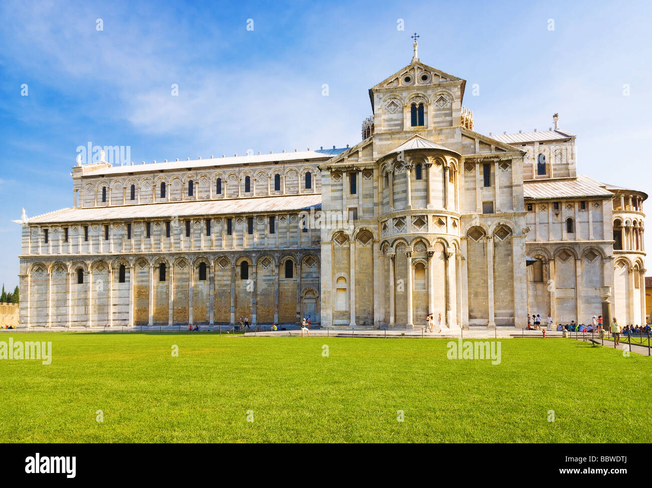 Kathedrale in der Nähe von berühmten Schiefen Turm in Pisa Italien Stockfoto