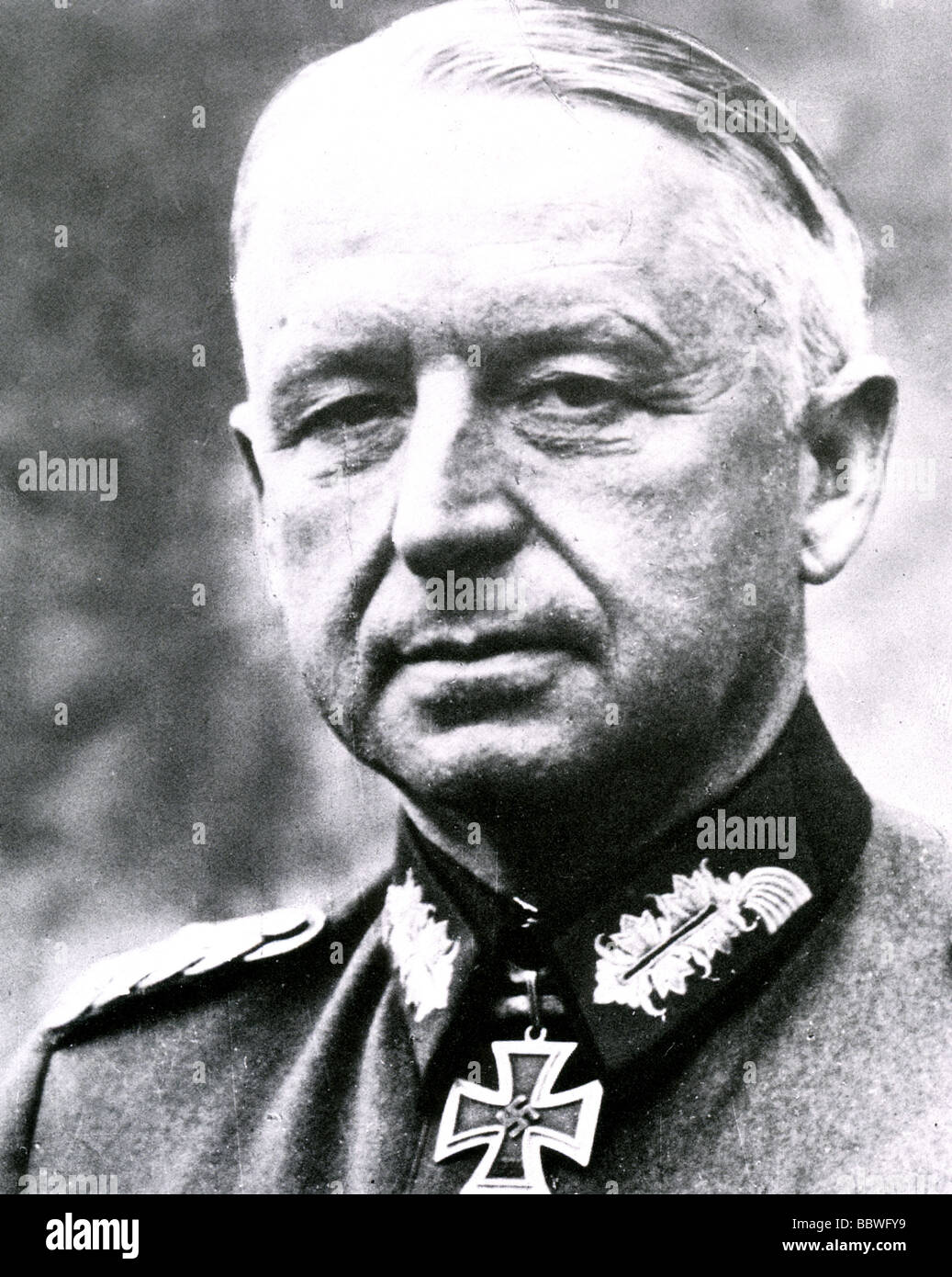 GENERAL FRITZ ERICH von MANSTEIN als Stabschef der deutschen Heeresgruppe A 1940 Stockfoto