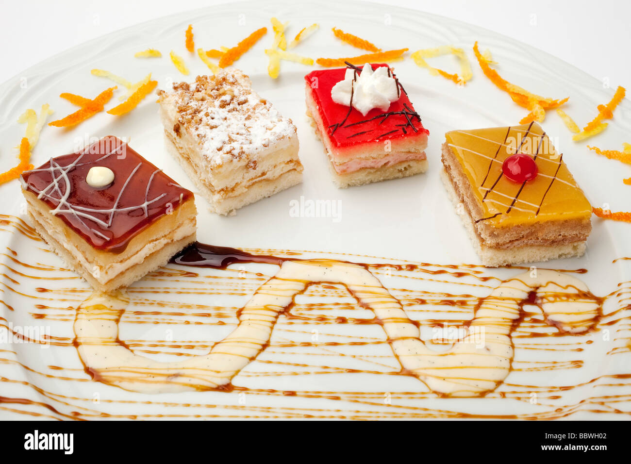 Dulces y Messe Süßigkeiten und Kuchen Stockfoto