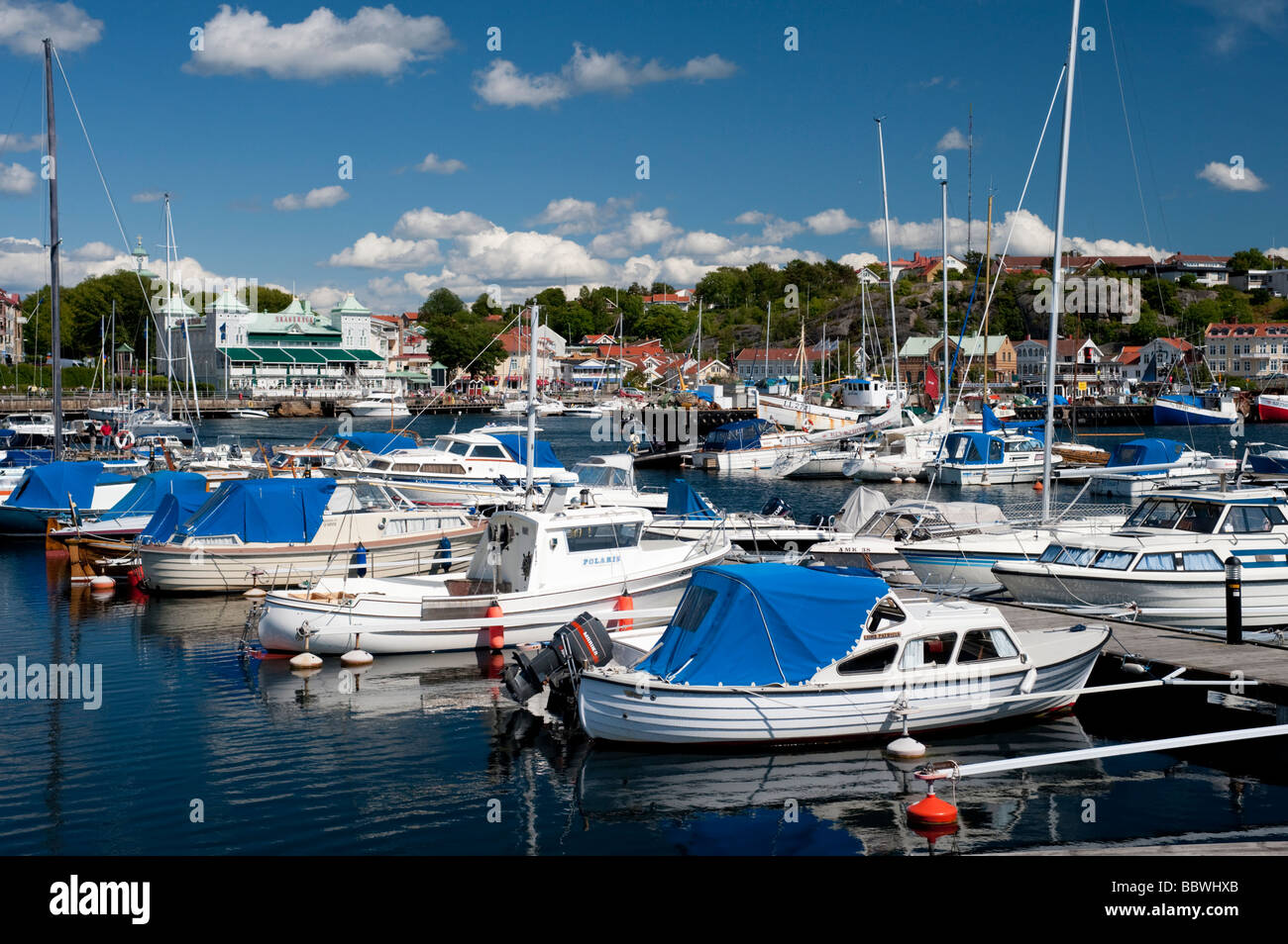 Hafen Sie bei Stromstad an Bohuslan Küste in Schweden Stockfoto