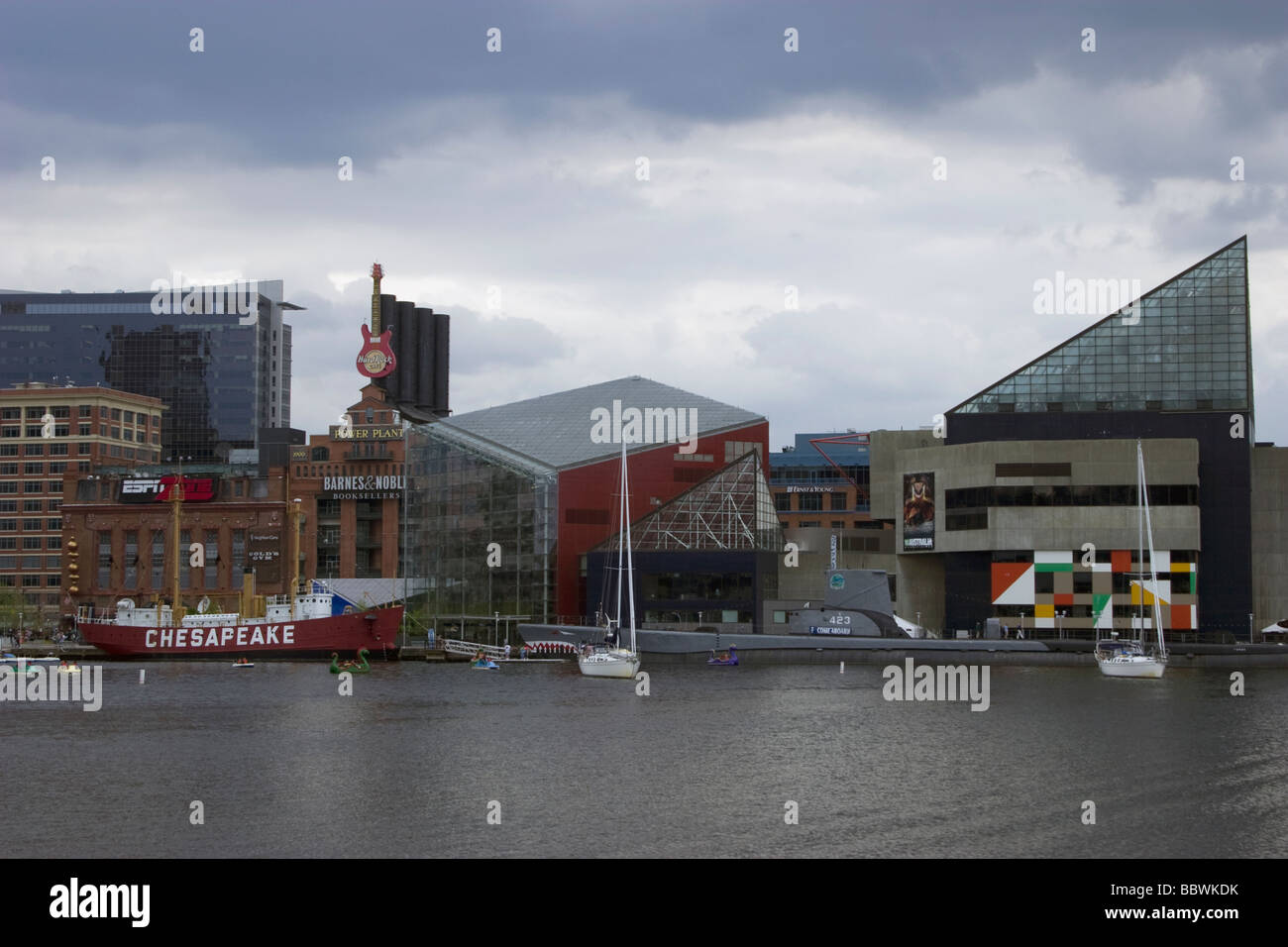 Baltimore Inner Harbor Stockfoto