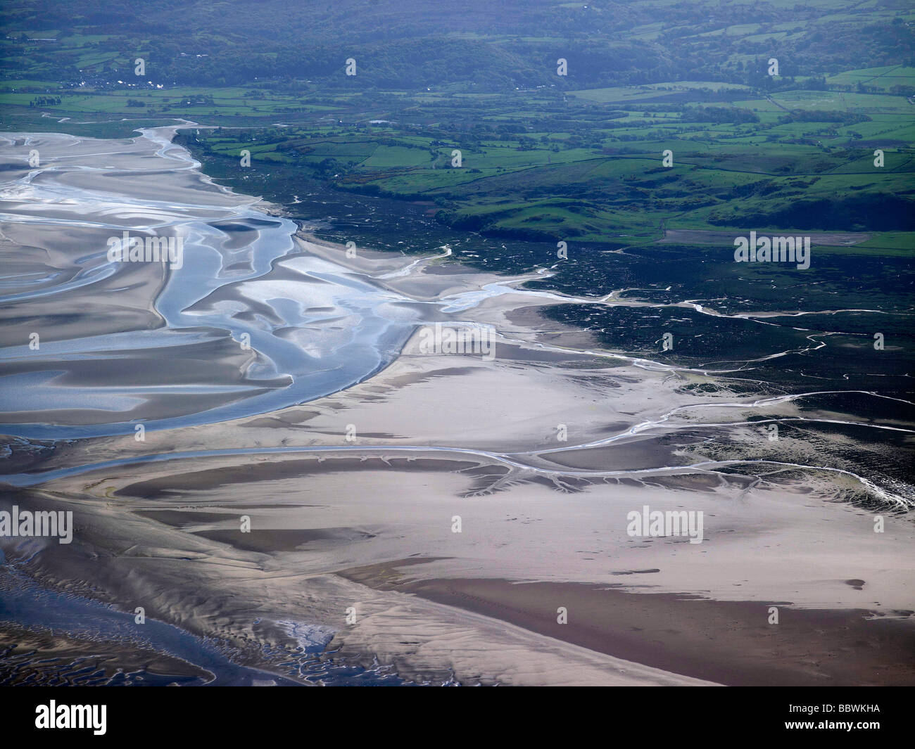 Die Mündung in Pothmadoc, North Wales Küste Stockfoto