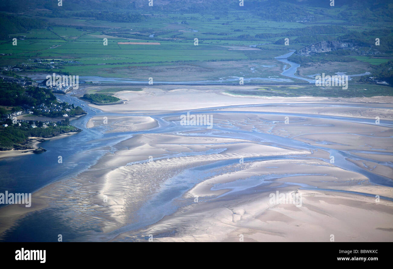 Die Mündung in Pothmadoc, North Wales Küste Stockfoto