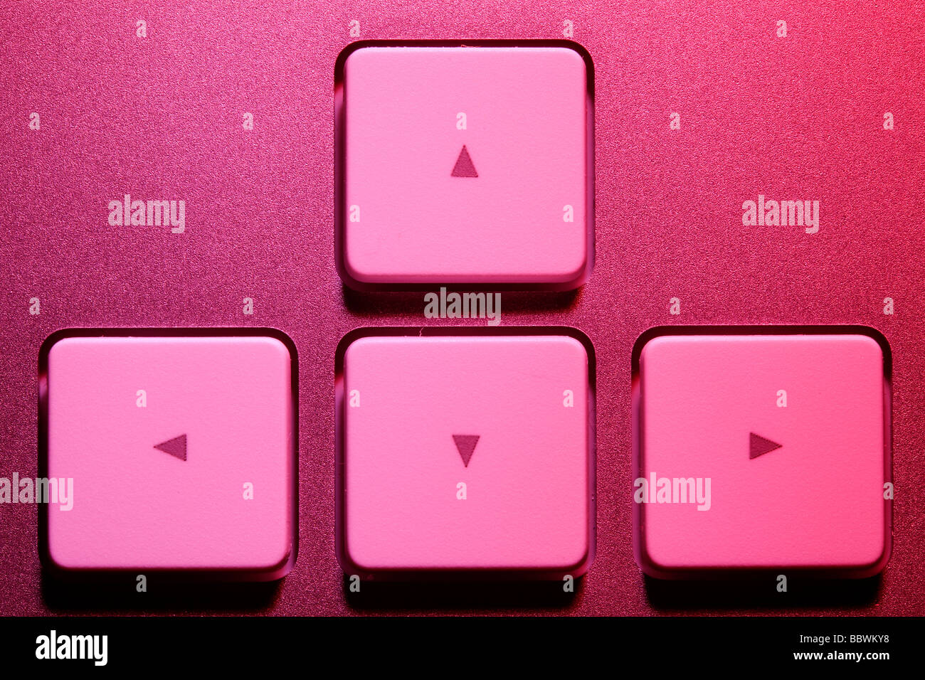 Tecnologia Teclado de un Ordenador Tecnologia Farbe eine Computer-Tastatur Stockfoto