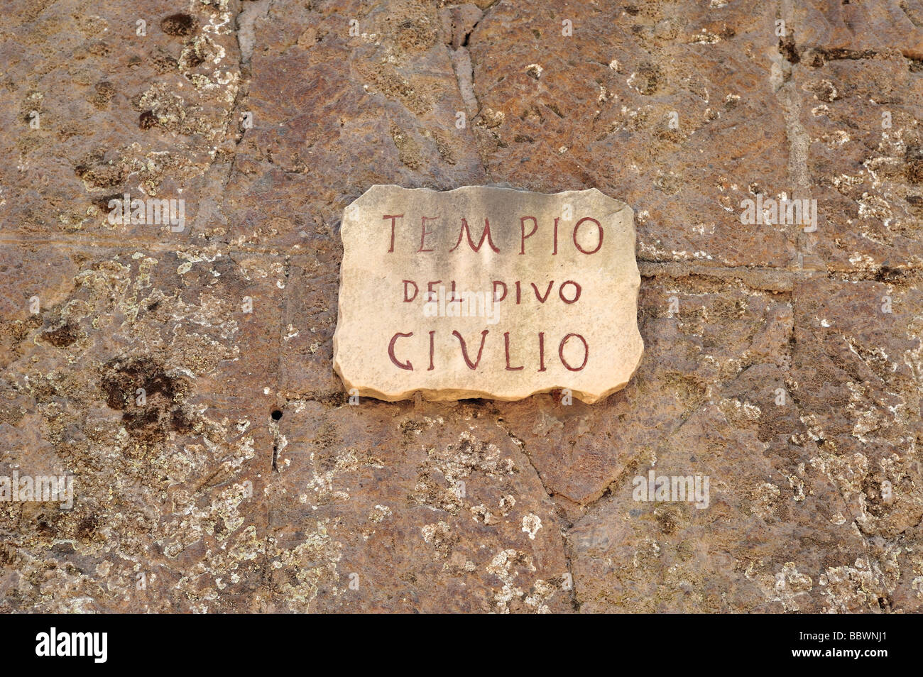 Tempel des Cäsar, Forum Romanum, Rom, Latium, Italien Stockfoto