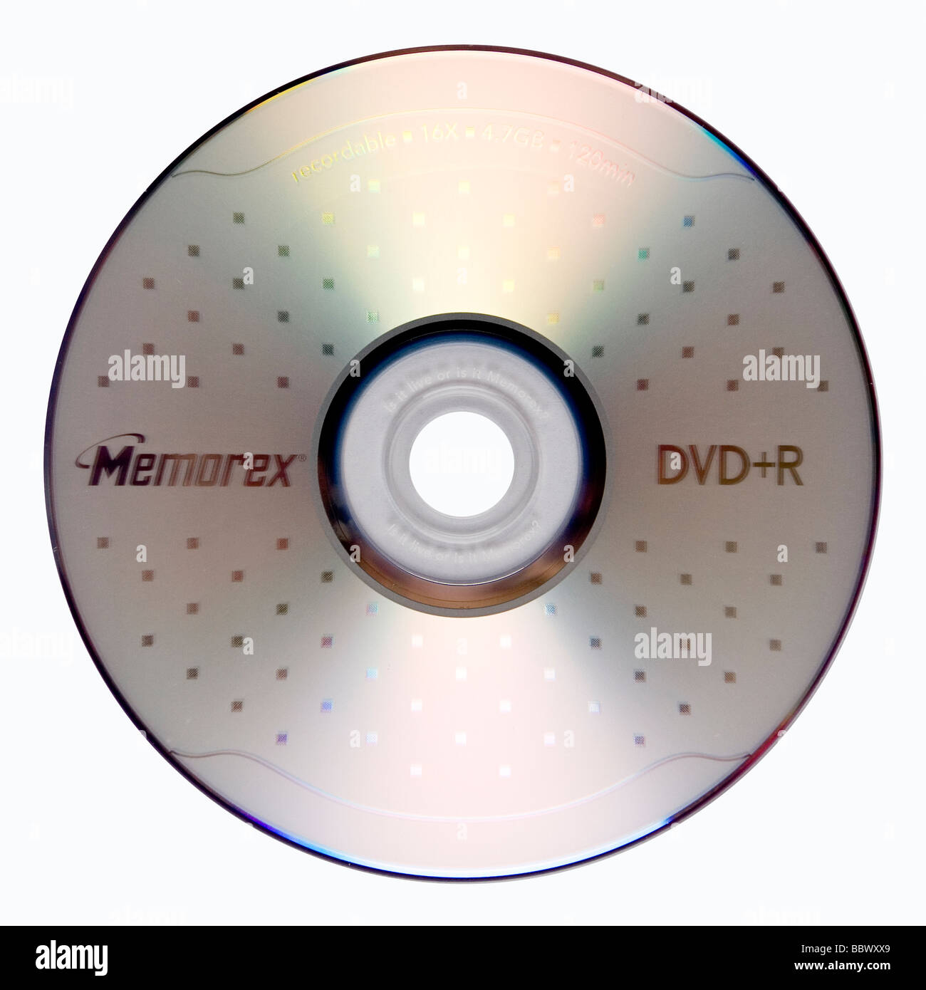 einseitige DVD + R Stockfoto