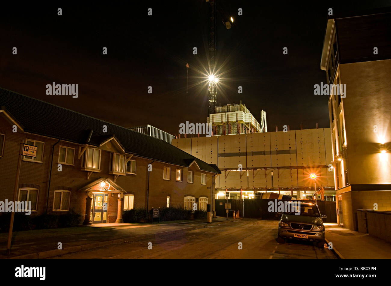 Bilder von der Konstruktion des Würfels in birmingham Stockfoto