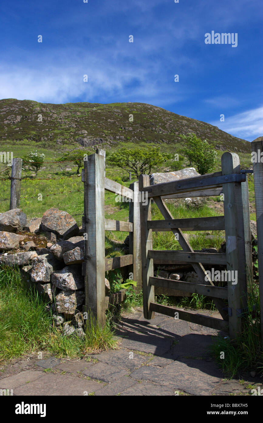 Stil zu Beginn der Wanderung bis Slemish Mountain County Antrim-Nordirland Stockfoto