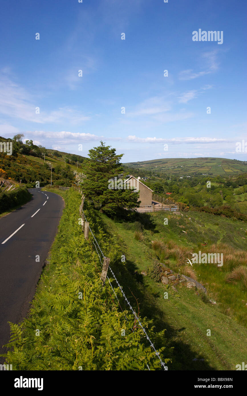 Land Bergstrasse durch Glenaan malerische route Glenaan County Antrim-Nordirland Vereinigtes Königreich Stockfoto