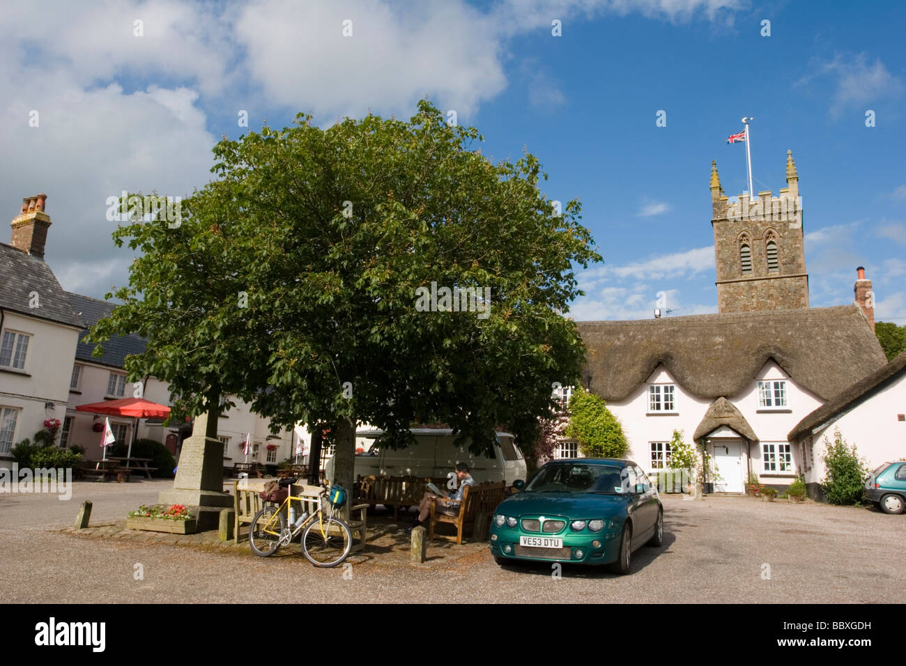 Sheepwash, ein ländliches Dorf in Devon Stockfoto