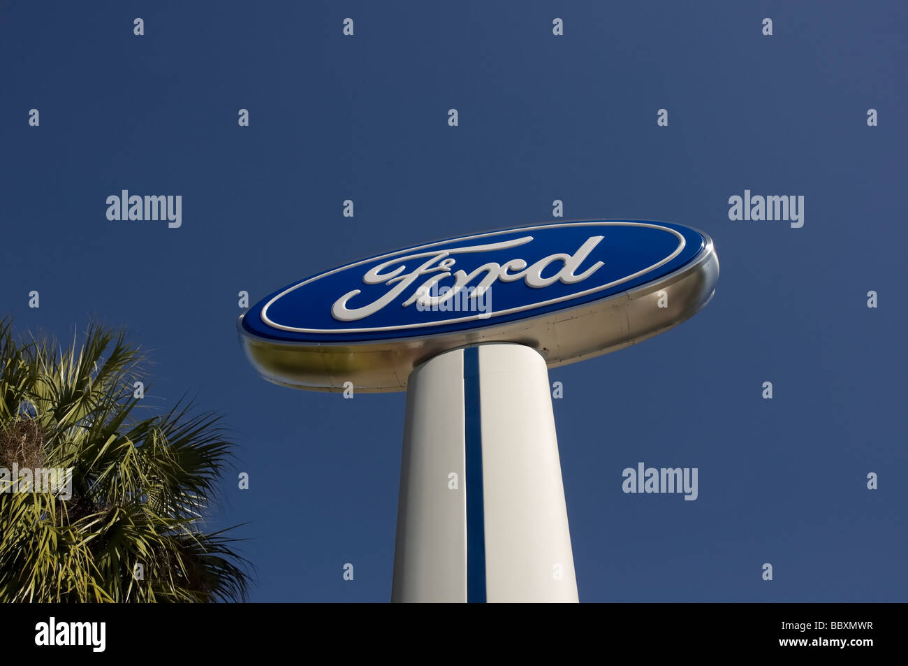 Ford Auto-Händler großes Outdoor-Schild, Florida Stockfoto