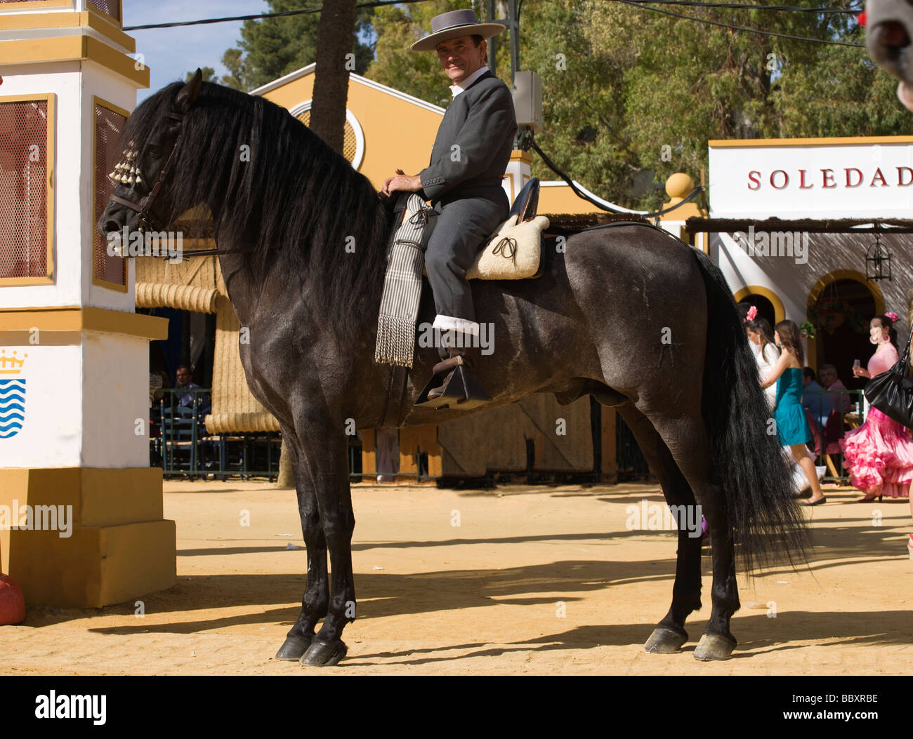 Horse fair Andalusien Spanien Tradition Jerez Stockfoto