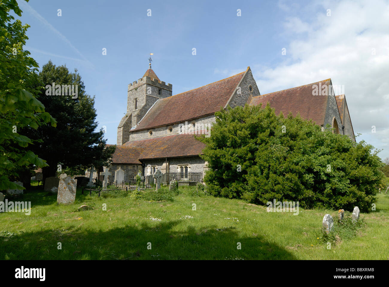 St Peter Kirche Firle East Sussex Stockfoto