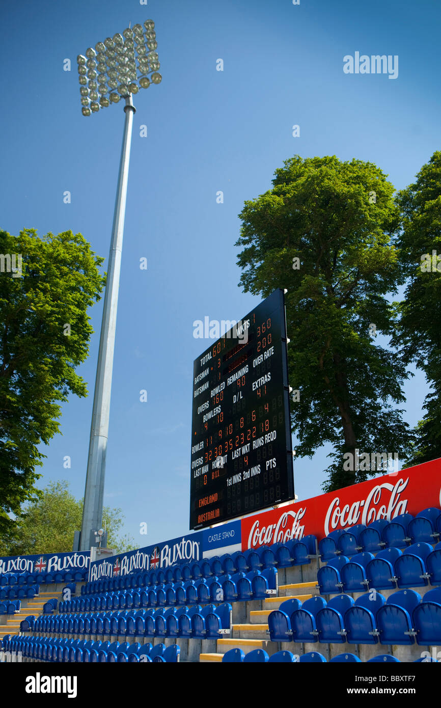 Bestuhlung Glamorgan Cricket Club Paramount Sophia Gärten Cardiff South Glamorgan South Wales UK Stockfoto